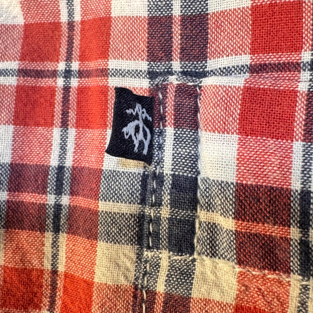 Brooks Brothers 346 Button Down Shirt Mens LG Plaid Short Sleeve Preppy Classic - Picture 7 of 7